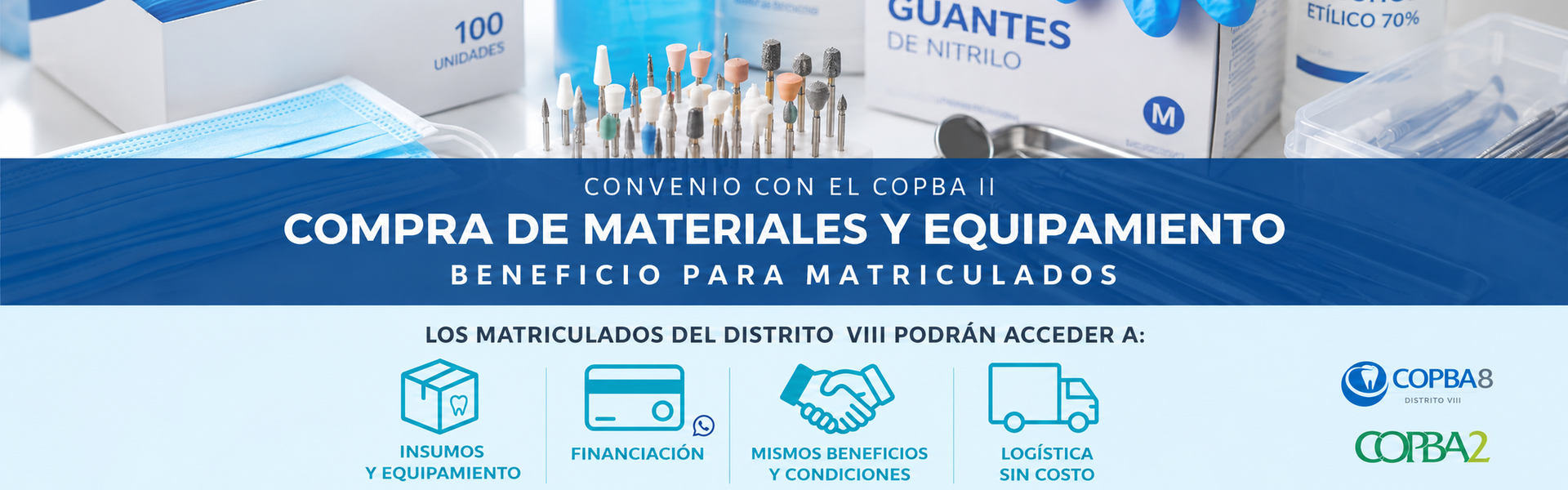 Convenio COPBA II: compra de materiales